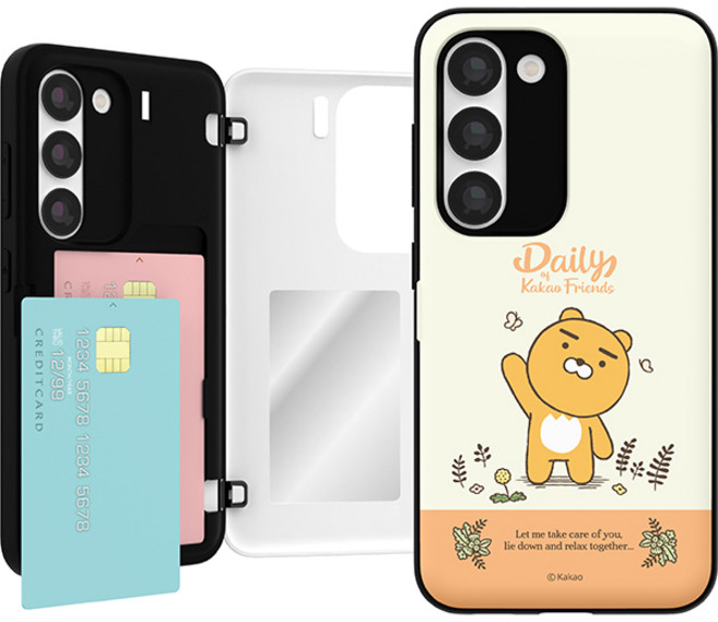 카카오프렌즈 데일리 자석카드 케이스 갤럭시