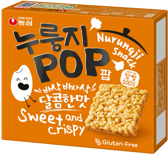 농심 누룽지팝, 142g, 8개