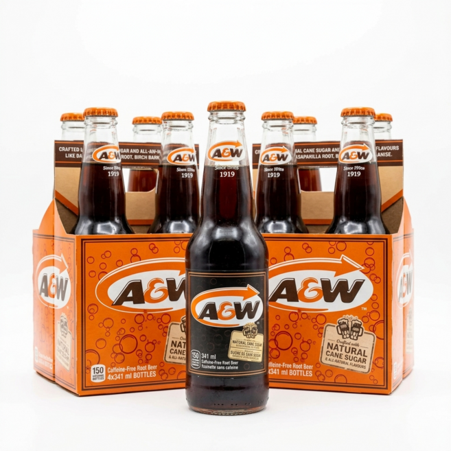 루트비어 오리지널 341ml 4병 A&W Root Beer, 4개