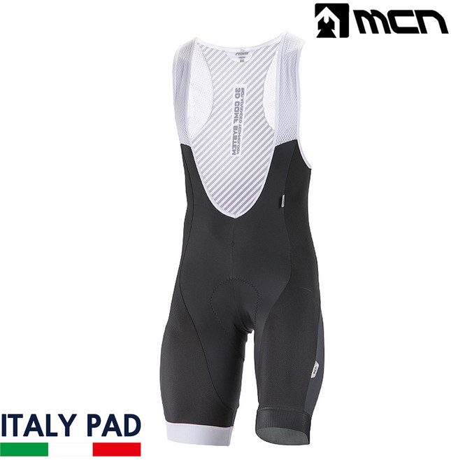 MCN 3D 블랙&화이트 4부 패드 자전거바지 빕숏 빕슈트