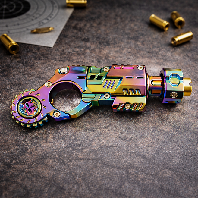 고급 메탈 피젯 스피너 권총 토이 스트레스 해소 키덜트, 카멜레온, 1개