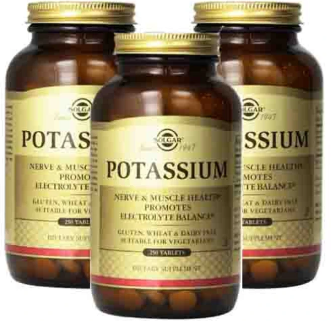 솔가 칼륨 포타슘 99mg 250정 x 1통 Solgar Potassium, 3개 - 쿠팡