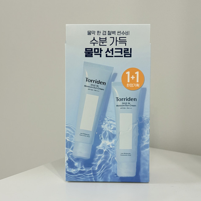 토리든 [물막선크림] 다이브인 모이스처 선크림 60ml 1+1 / 120ml, 1개