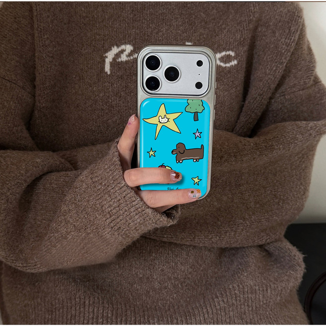 별빛 멍뭉이 드로잉 에폭시 아이폰케이스