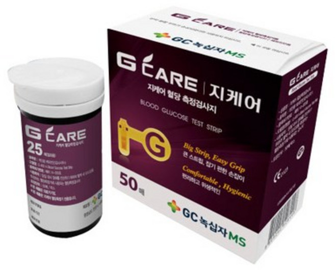 GC녹십자MS 지케어 혈당측정검사지, 50개입, 2개
