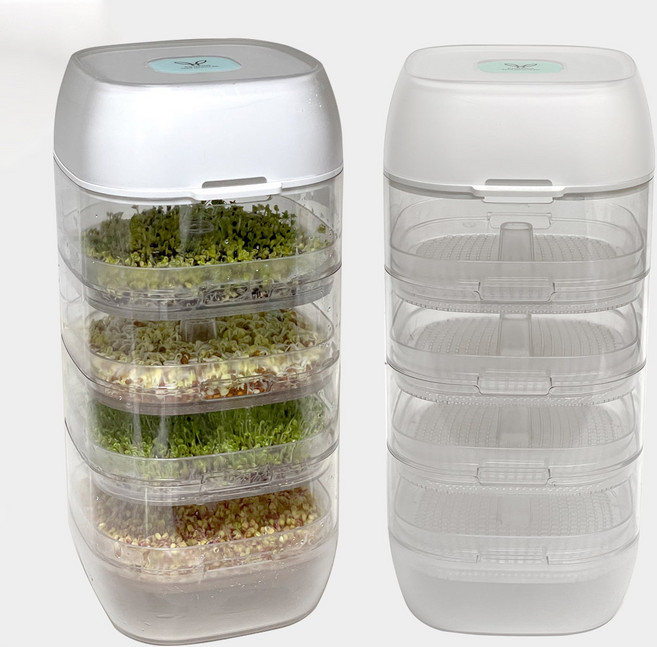 [코아코아] 새싹채소 수경재배기 코아순 4단, 1개