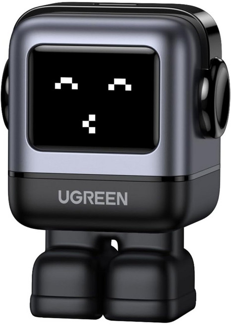 UGREEN RG 30W USB C 충전기 Nexode Robot GaN 고속 충전기 블록 스마트 폰용 소형 충전기 전원 어댑터, 1개, 그레이-블랙