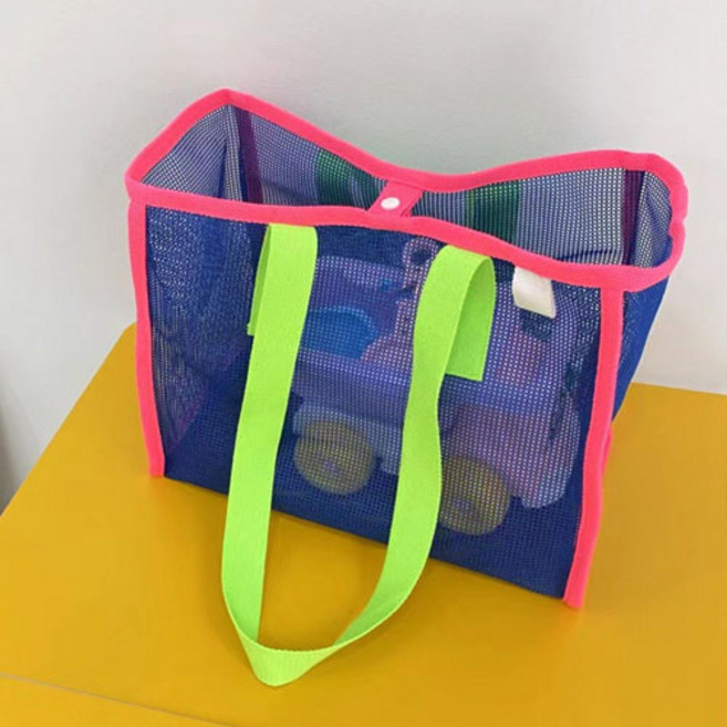슈퍼세이브 사각 비치백 여름망사가방 3칼라