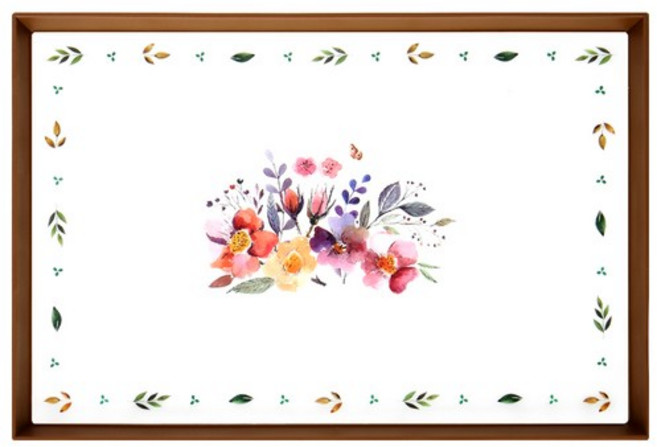 애슬라 플로리스타 다용도 트레이 쟁반 직사각 대형, mixed color