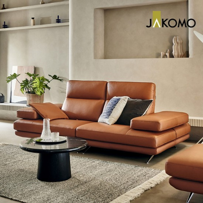 시그니처 와이드 3인 기능성 럭스 통가죽 천연면피 소가죽 소파+스툴+쿠션1개, 카본그레이