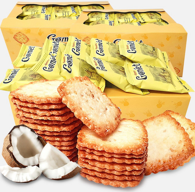 고멧 참깨 코코넛 크래커, 520g, 4개