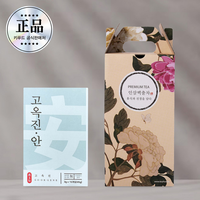 속편한 일상 세트 [인삼백출차 소형+고옥진 안] 2종 1세트, 고옥진안 3gX15ea+인삼백출차120mlX6ea, 45g, 1개, 3g, 15개입