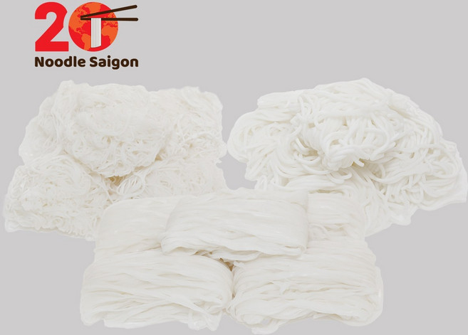 누들사이곤20 베트남 쌀국수 분짜 분보후에 생면 세트 - Set Pho Tuoi Bun Cha Tuoi Bun bo Hue tuoi - 3kg, 1개