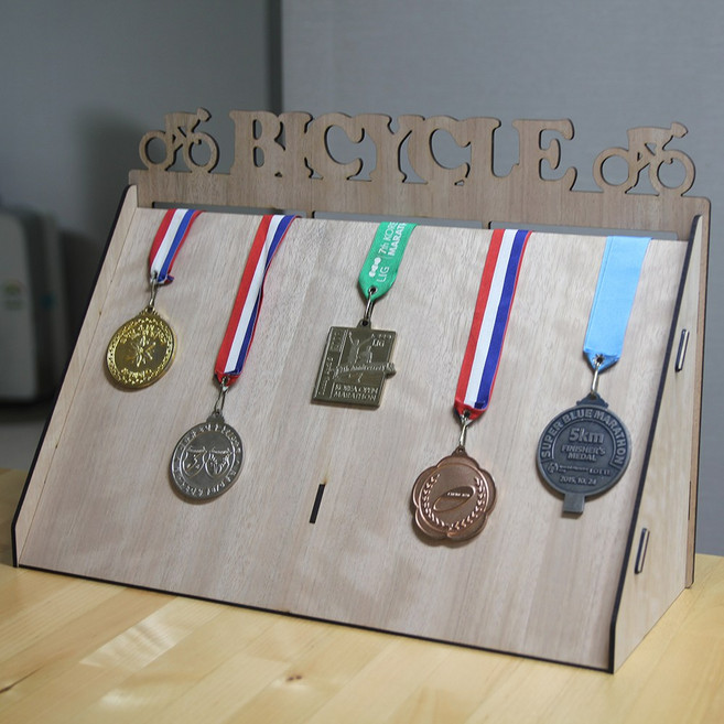 상상챌린지 로드 사이클 메달걸이 정리 보관 진열대 바이시클-50, 1개