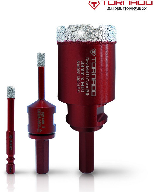 토네이도 융착코어비트 폴리싱 타일 대리석 천공 융착코아비트 TQ, TQ 30, 1개