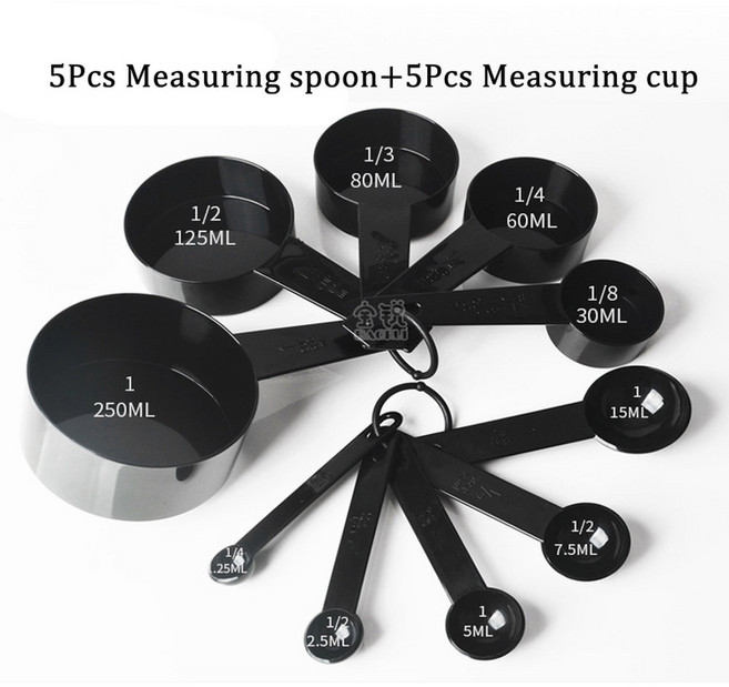 도구 주방 요리 커피 개 ZXH 측정 베이킹 5 개 설탕 컵 스푼 밀가루 케이크 10 티스푼, 10 spoon cup, 1개