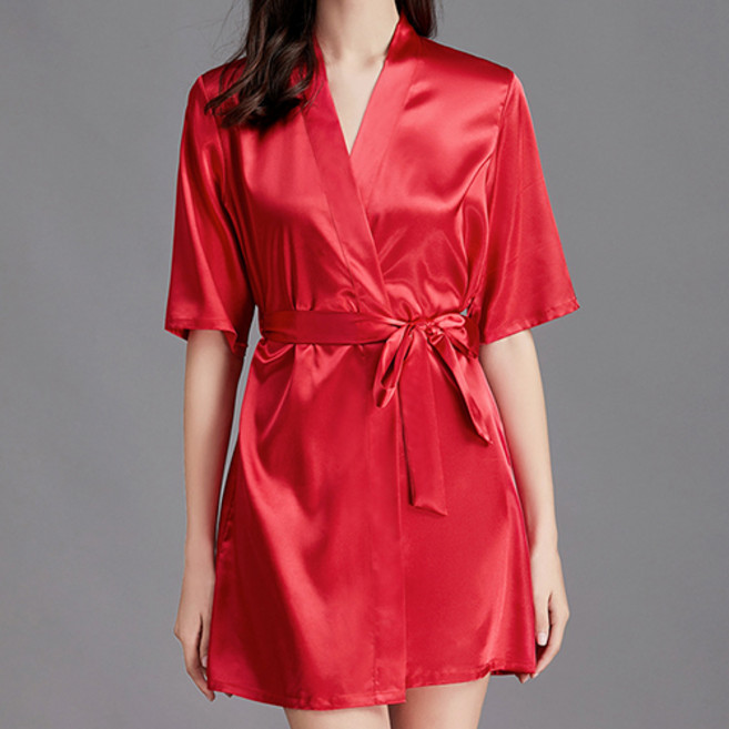 리카 골프가운 여성 실크 파자마