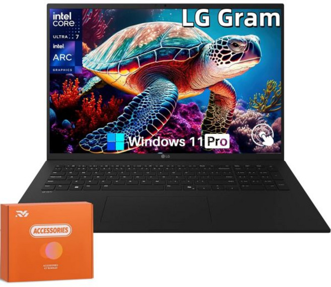 LG 그램 17 터치스크린 AI 노트북 인텔 울트라 7 시리즈 2 프로세서 아크 그래픽 17인치 2.5K LCD IPS 320니트 32GB LPDDR5X RAM 2TB, 32 GB RAM | 2 TB SSD