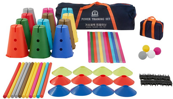아이소파 유아 체육 교구 뉴아이짐 파워트레이닝세트, 1세트