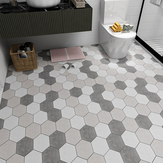 주방 화장실 시트지 방수지 바닥 붙이는 접착식 타일시트지 미끄럼 방지, D185