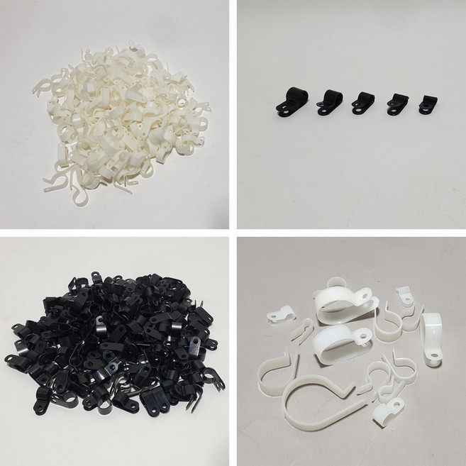 PVC새들 케이블클램프 전선고정 케이블정리 2N 3N 4N 5N 6N 7N 8N 9N 10N 11N 12N 14N 16N 18N 24N 1000개/1팩, 화이트, 2N(1000개), 1개