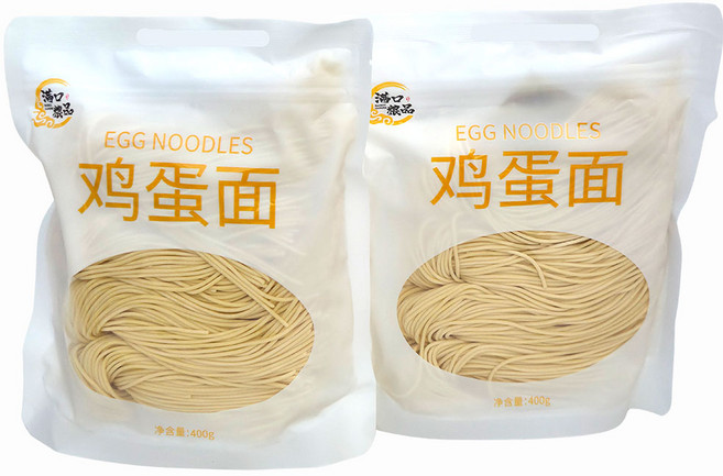 새마원 계란면 400g 에그누들 중화면 중국 생면 수제 계란국수 에그면, 2개