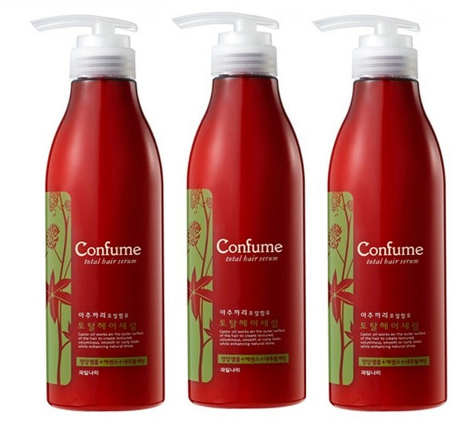 [컨퓸] 토탈 헤어 세럼(아주까리오일함유), 500g, 3개