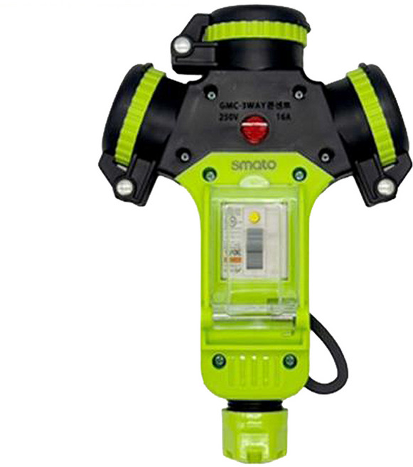 스마토 방우형 멀티 3구콘센트 3WAY 누전차단기 20A SMATO-3W-MC