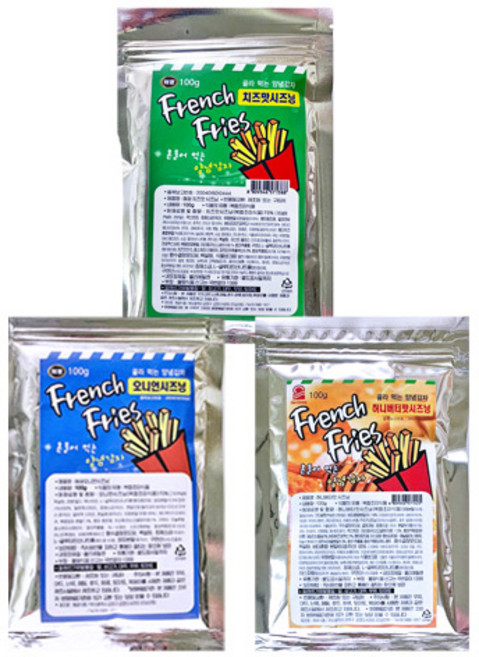 해광 치즈맛 100g+어니언맛 100g+허니버터맛 100g 시즈닝, 1세트, 300g