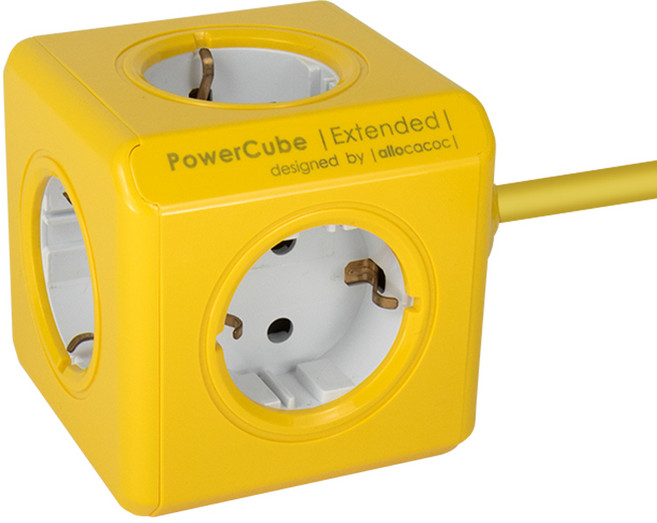 옐로우 파워큐브 멀티탭 2.0 익스텐디드 1.5M 컬러 C1350YW, 1개
