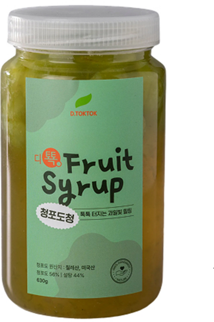 디톡톡 수제 청포도청 630g, 1개, 1개입