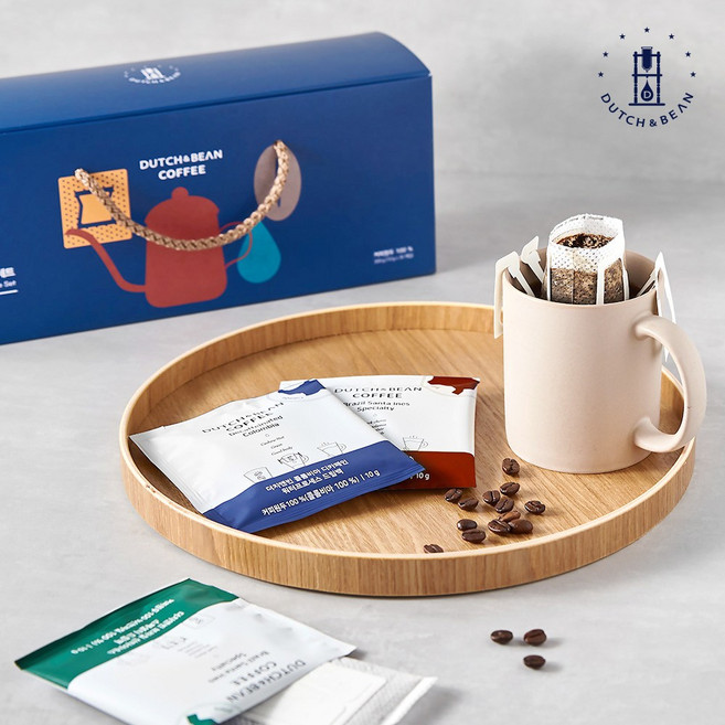 더치앤빈 스페셜티 드립백 선물세트 10g x 30ea (브라질 에티오피아 콜롬비아 디카페인), 브라질 산타이네스 드립백, 1개, 30개입
