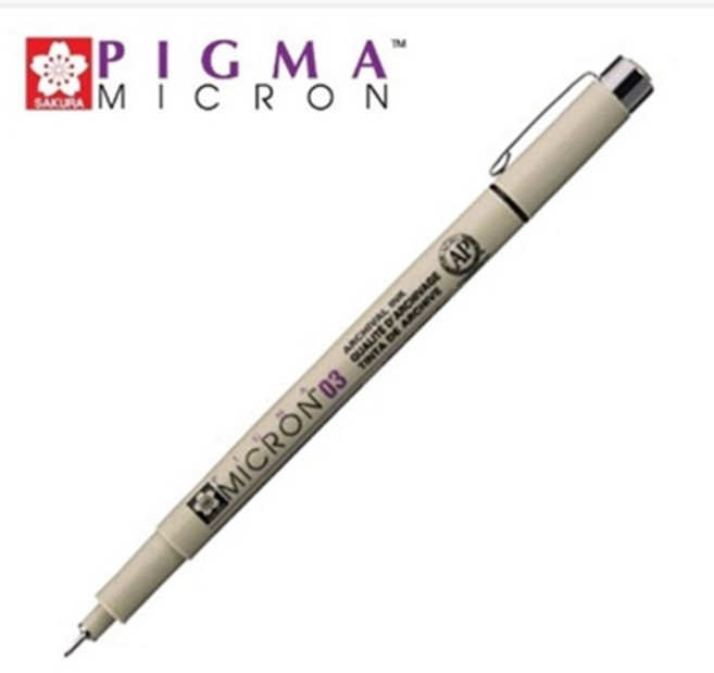 사쿠라 피그마 마이크론 멀티라이너 낱개 (제도펜 어반스케치 캘리그라피), 1개, 블랙 04