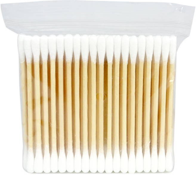 고급 위생 나무면봉, 100개입, 1개