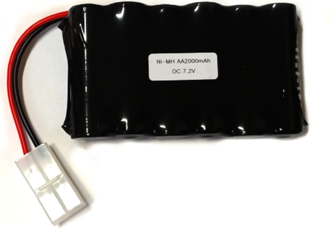 도시바 7.2V AA 2000mAh KEP-2P 니켈수소 Ni-MH RC 충전지 수신기 배터리, 1개입, 1개
