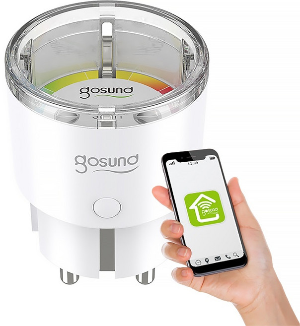 Gosund 와이파이 스마트 플러그 iot 콘센트 스마트홈 원격제어 타이머 싱스, 1개, 8cm