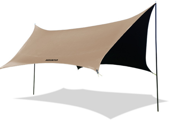 마운티아 어반 헥사 타프 /블랙코팅 그늘막 차양막, 베이지(스킨단품)