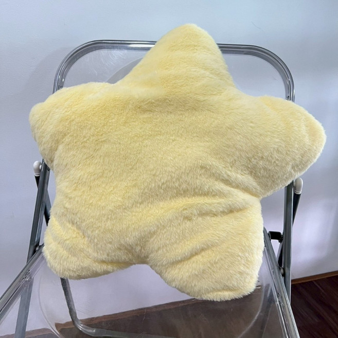 BAGEL蓓果 星星抱枕 午睡枕 車用腰靠 坐墊, 黃色星星