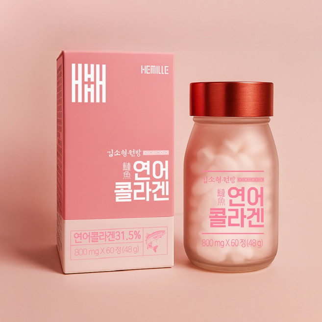 연어콜라겐, 3개, 60정