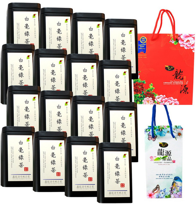 鑫龍源 有機白毫綠茶茶葉 杉林溪高山茶 SGS檢驗合格, 50g, 1套, 12個裝