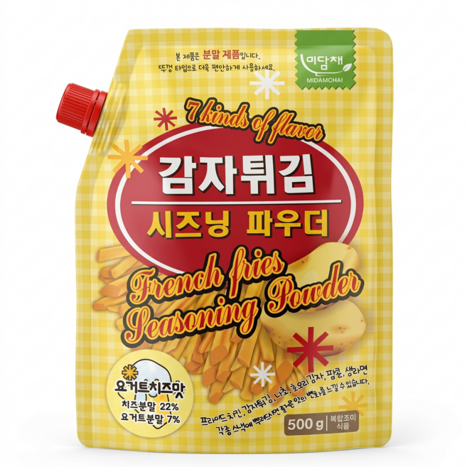 [미담채] 감자튀김 시즈닝 파우더 요거트치즈맛, 500g, 1개