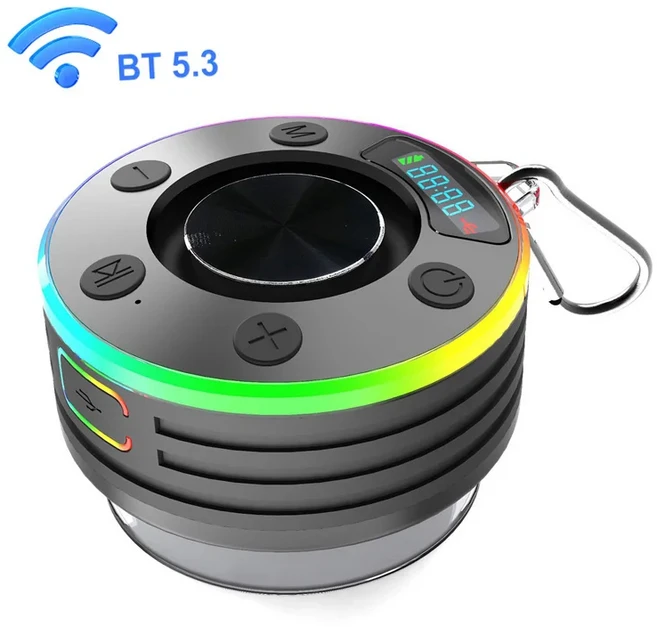 미니 무선 블루투스 스피커 3D 스테레오 사운드 휴대용 TWS IPX7 방수 서브 우퍼 JOYROOM, Black, 01 Black