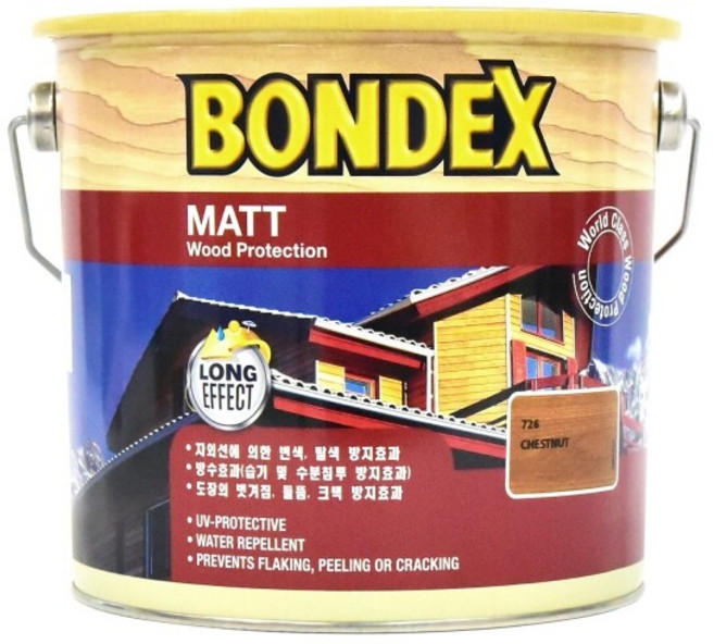 본덱스 오일스테인 목재방부방충도료 2.5L 조색컬러, S3060-G30Y 뉴 초록, 1개