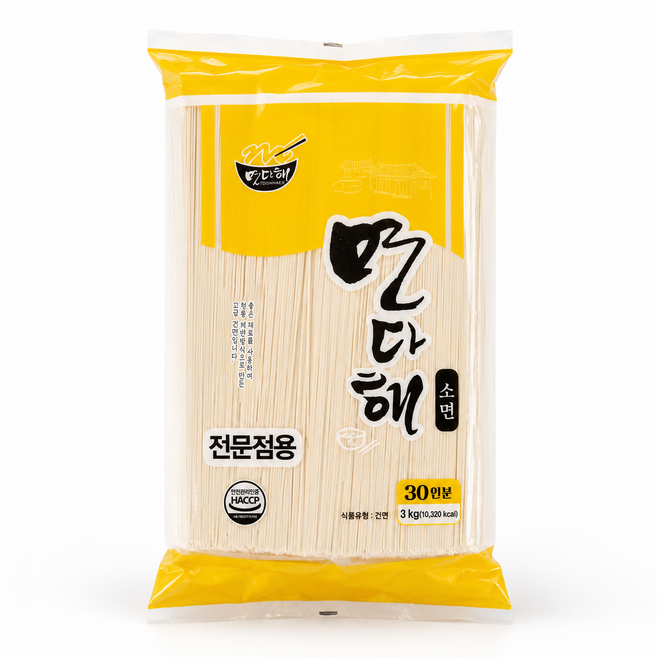 잔치국수 비빔국수 국수집 건소면3kg, 1개, 3kg