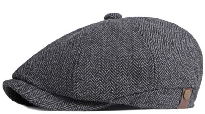 루지온 남성 가을 겨울 빵모자 헌팅캡