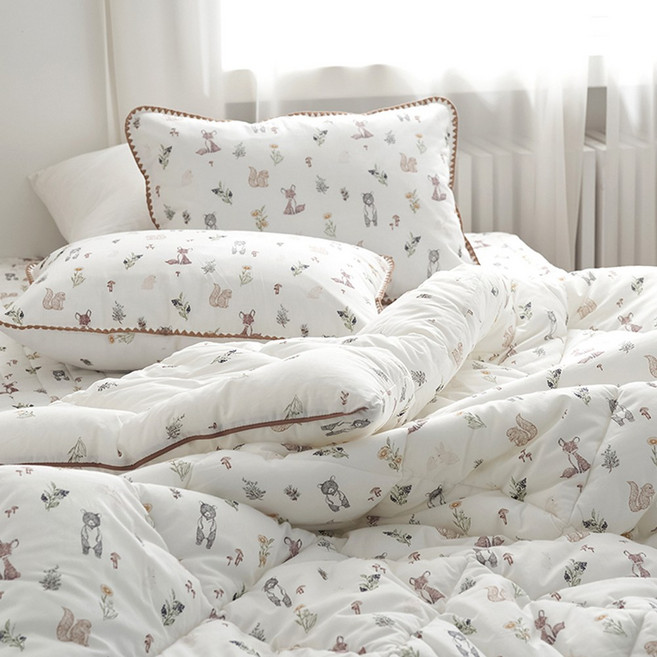 오가닉이불 순면이불 워싱 차렵이불 두꺼운 도톰한 슈퍼글이불 포드오가닉 더자샵