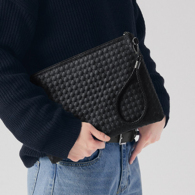 남녀공용 메쉬 클러치백