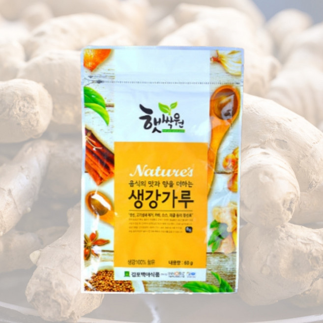 향신료 생강가루 분말 생강파우더 60g 생강차 국내산, 1개