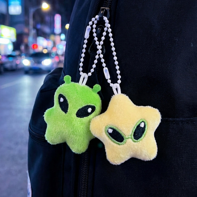 [2개세트]왹져 외계인 키링 세트 열쇠고리 에어팟