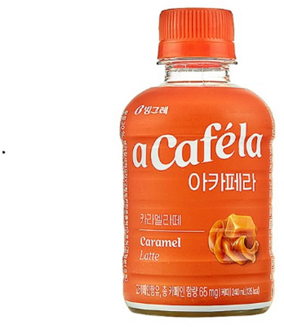 빙그레 아카페라 카라멜라떼 240ml 20입, 20개